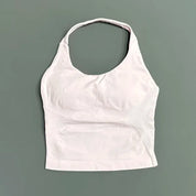 Sports Gym Halter Top Woman Seamless