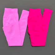 Women Ribbed Waist Band Scrunch Bum