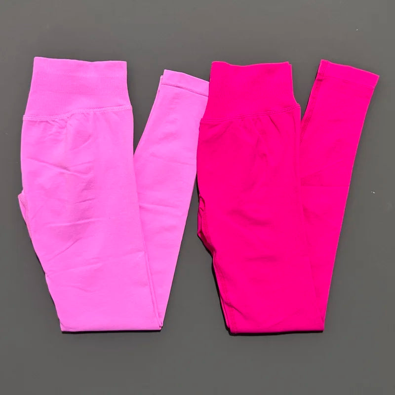 Women Ribbed Waist Band Scrunch Bum