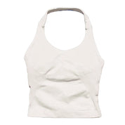 Sports Gym Halter Top Woman Seamless