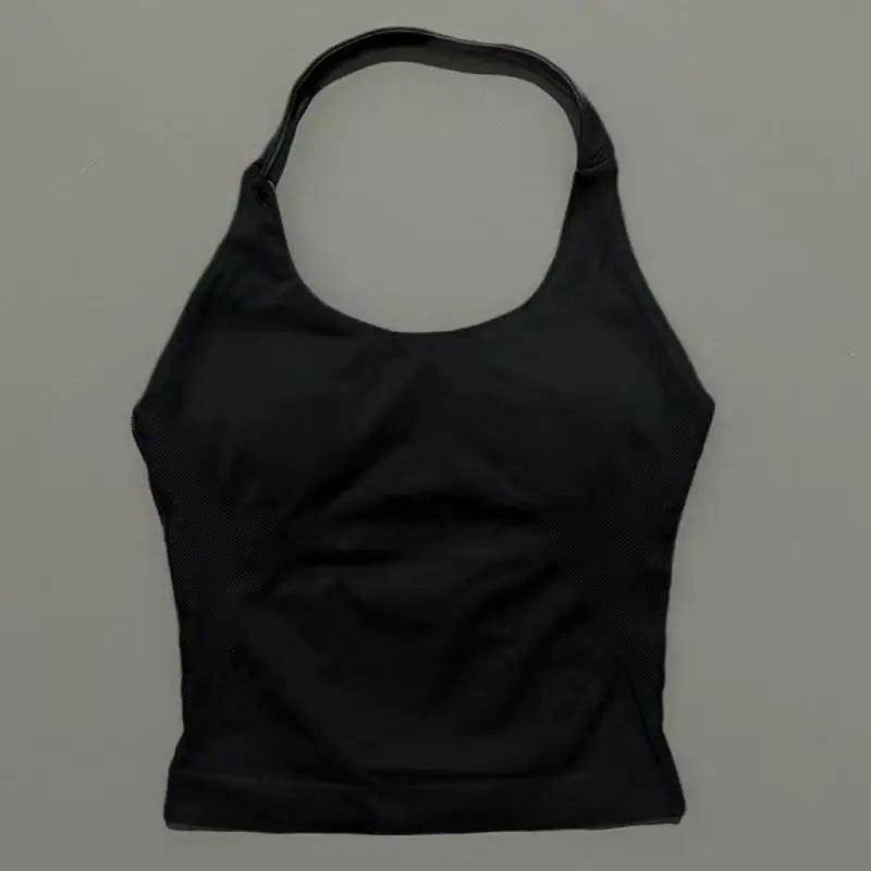 Sports Gym Halter Top Woman Seamless