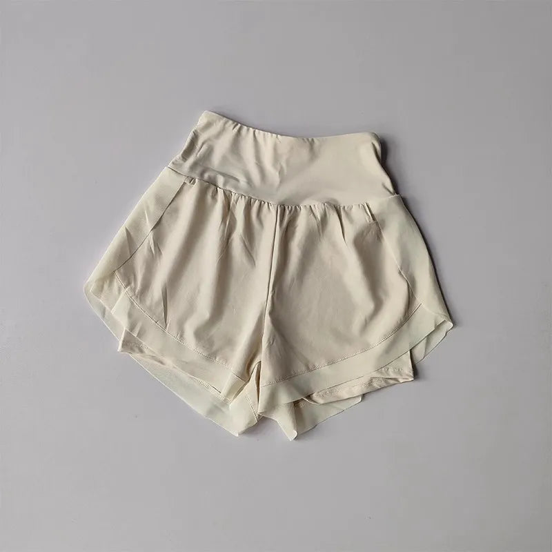 Summer Women's Sports Shorts Mesh 2 In 1