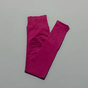 Women Ribbed Waist Band Scrunch Bum