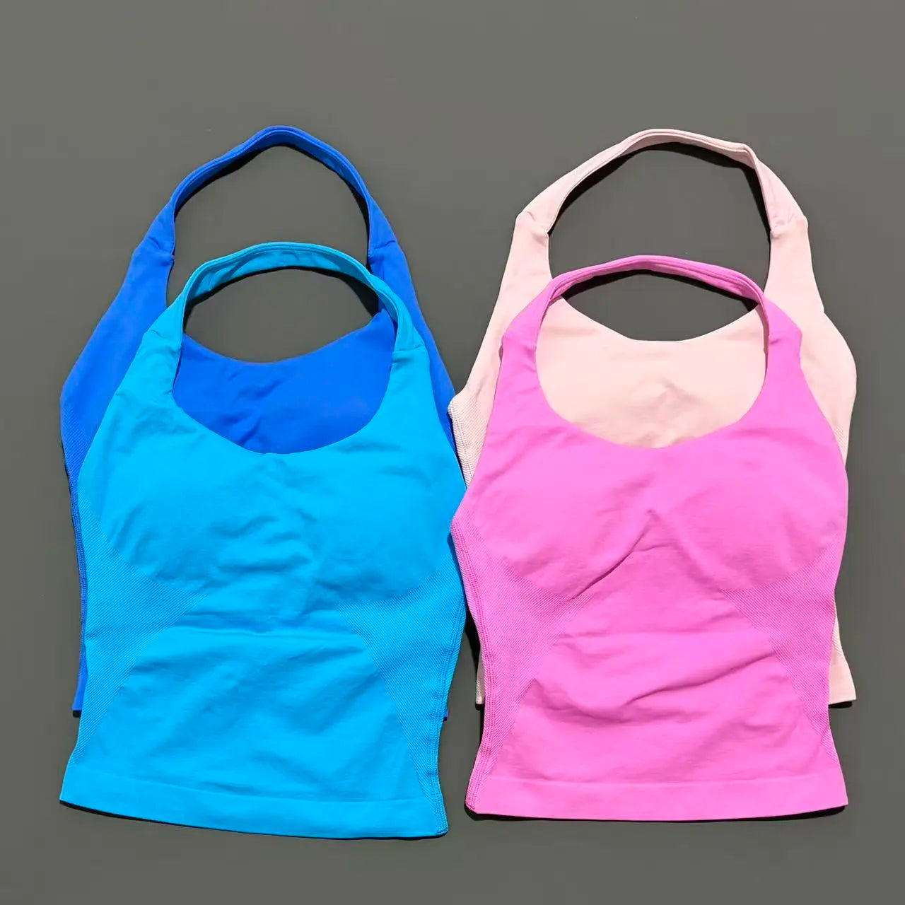 Sports Gym Halter Top Woman Seamless