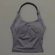 Sports Gym Halter Top Woman Seamless