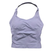Sports Gym Halter Top Woman Seamless