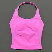 Sports Gym Halter Top Woman Seamless