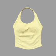 Sports Gym Halter Top Woman Seamless