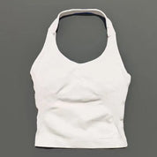 Sports Gym Halter Top Woman Seamless