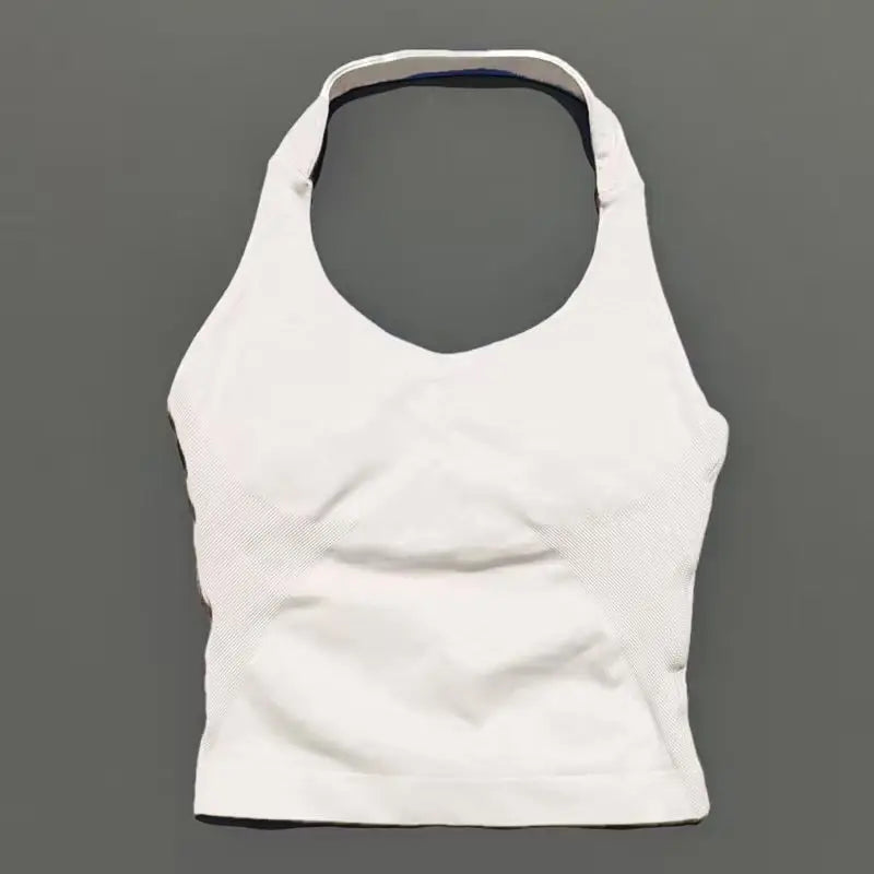 Sports Gym Halter Top Woman Seamless
