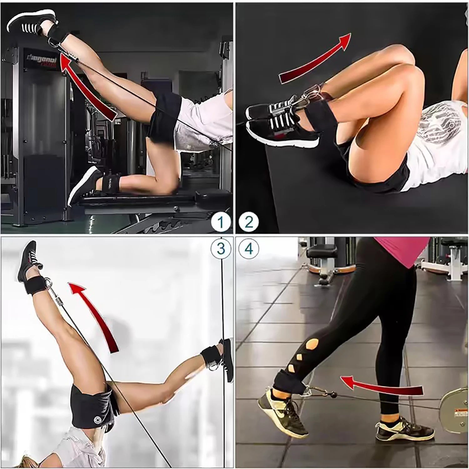 Ankle Straps Resistance Bands Set