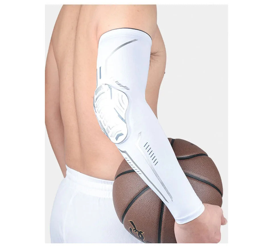 1PC Breathable Sports Arm Sleeves with Compression Elbow Pads
