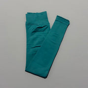 Women Ribbed Waist Band Scrunch Bum