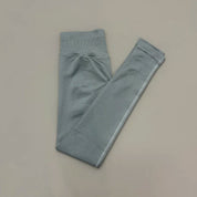 Women Ribbed Waist Band Scrunch Bum
