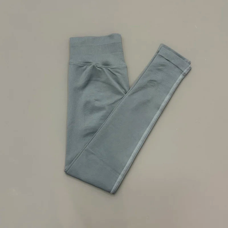 Women Ribbed Waist Band Scrunch Bum