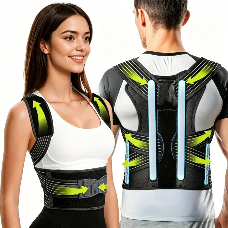 Back Posture Corrector Heavy Duty Support Adjustable