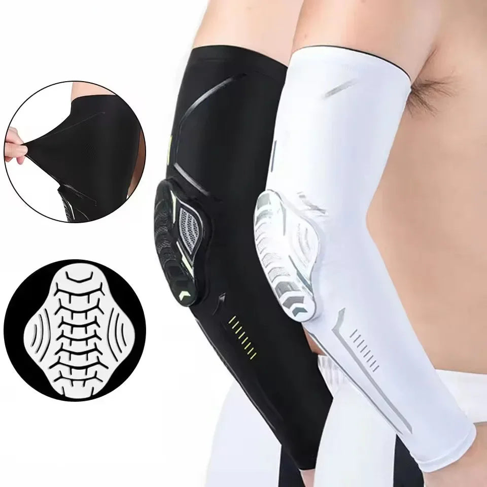1PC Breathable Sports Arm Sleeves with Compression Elbow Pads