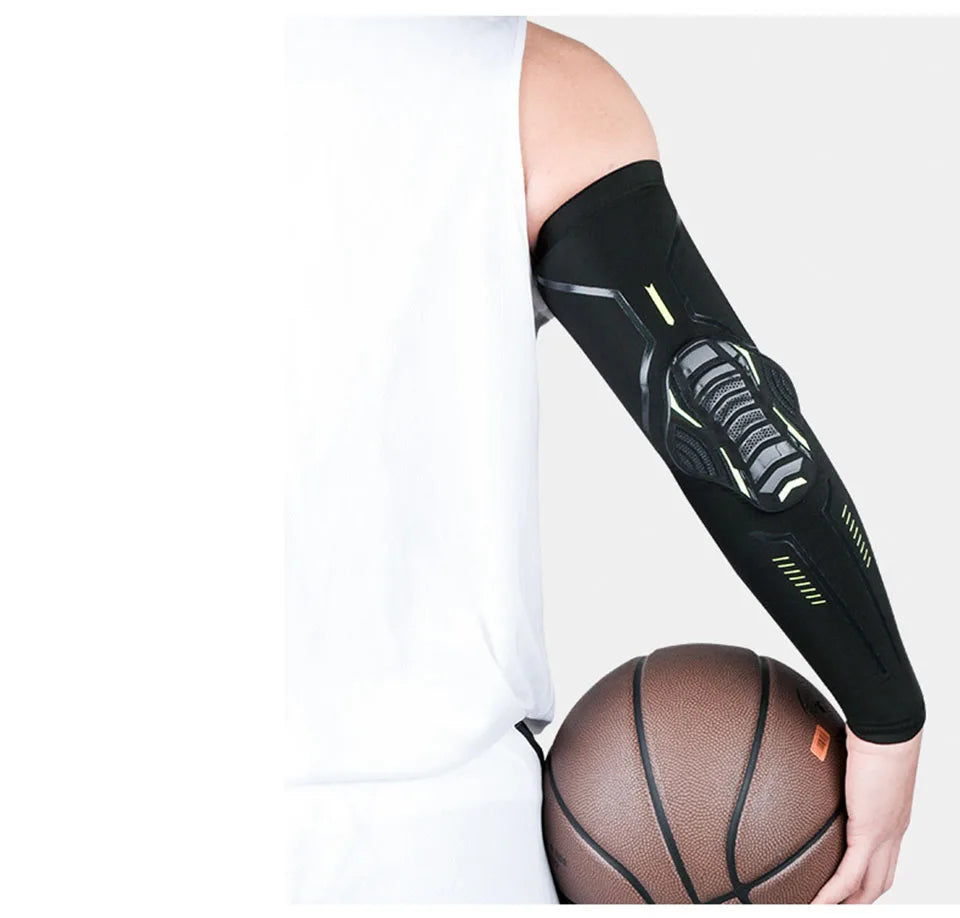 1PC Breathable Sports Arm Sleeves with Compression Elbow Pads