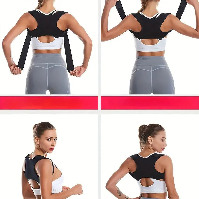 Standing and sitting posture support belt
