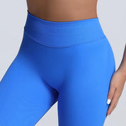Women Ribbed Waist Band Scrunch Bum