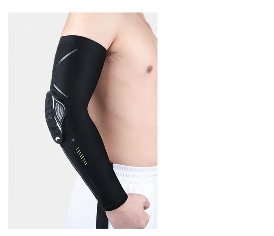 1PC Breathable Sports Arm Sleeves with Compression Elbow Pads