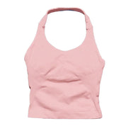 Sports Gym Halter Top Woman Seamless