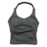 Sports Gym Halter Top Woman Seamless