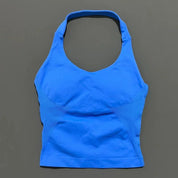 Sports Gym Halter Top Woman Seamless