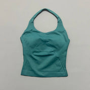Sports Gym Halter Top Woman Seamless