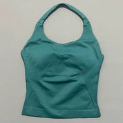 Sports Gym Halter Top Woman Seamless
