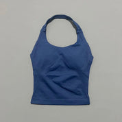 Sports Gym Halter Top Woman Seamless