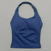 Sports Gym Halter Top Woman Seamless