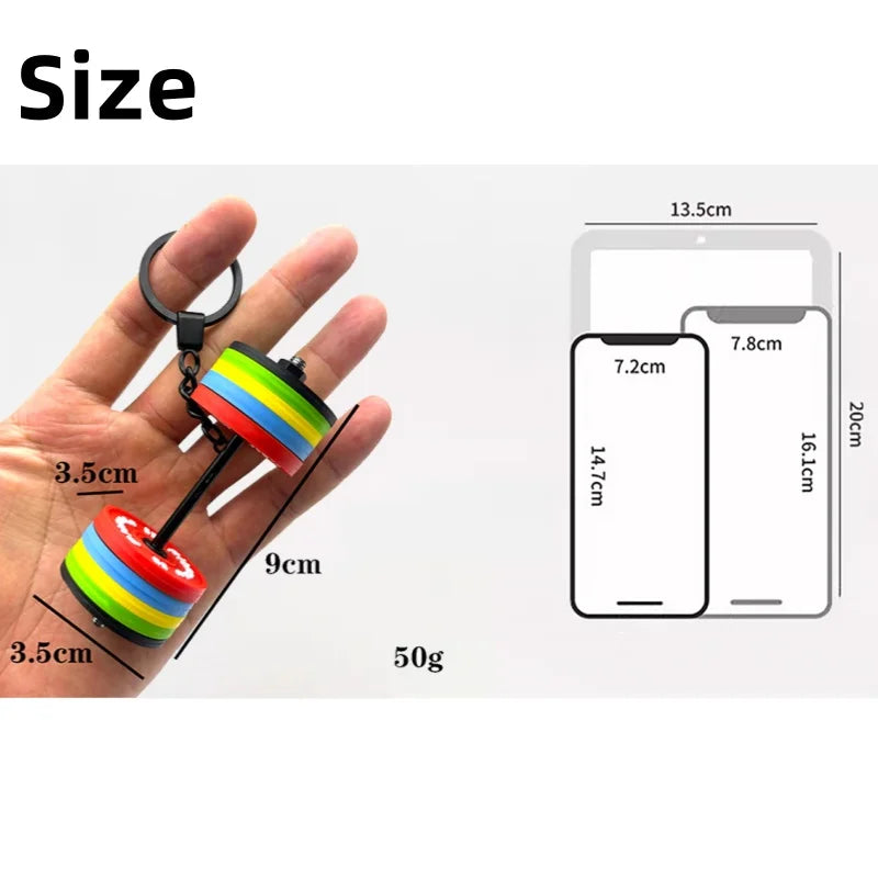 Dumbbell Keychain Gym