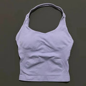 Sports Gym Halter Top Woman Seamless