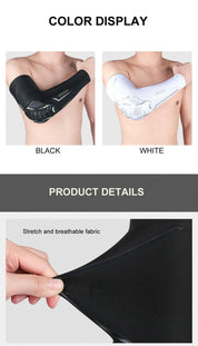 1PC Breathable Sports Arm Sleeves with Compression Elbow Pads