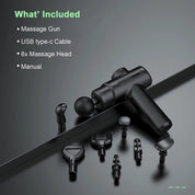 Electric Massage Gun Deep Tissue Facial Massgaer 8 Heads Arms Back Leg Muscle Relaxing For Body Back Arm Sport Fitness