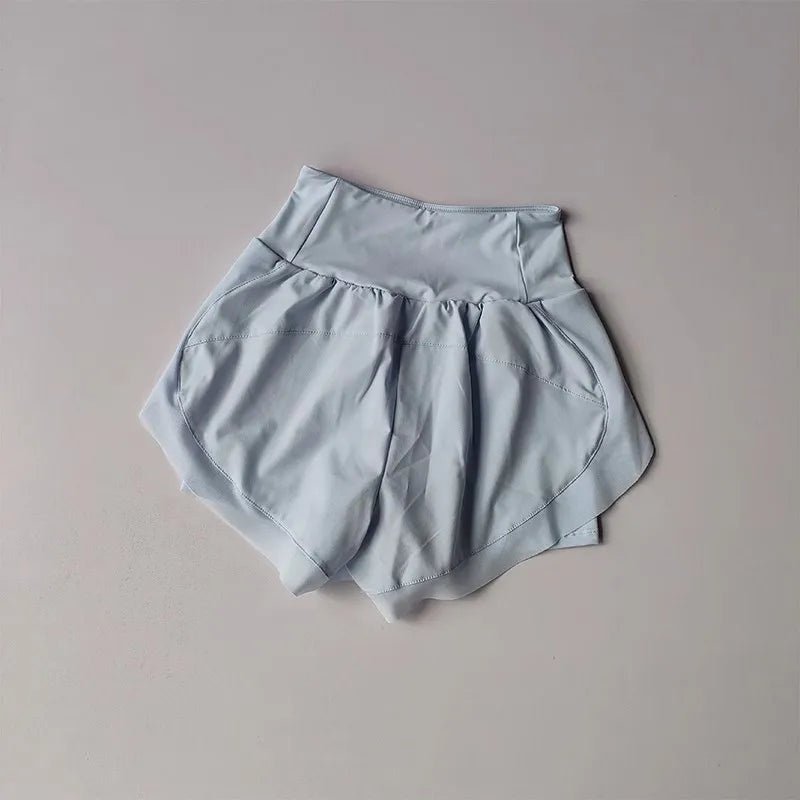 Summer Women's Sports Shorts Mesh 2 In 1