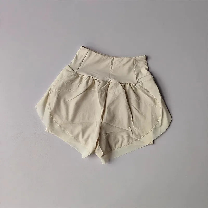 Summer Women's Sports Shorts Mesh 2 In 1