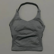 Sports Gym Halter Top Woman Seamless